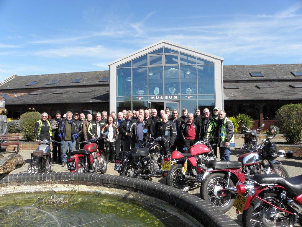 The Royal Enfield Ride at the Sammy Miller Museum in April 2015
