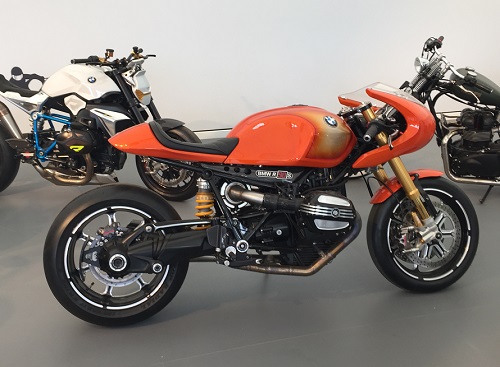 Orange BMW Motorcycle