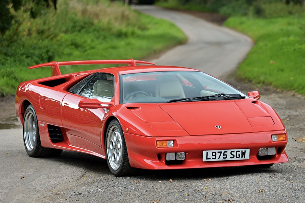 Red 1994 Lamborghini Diablo VT