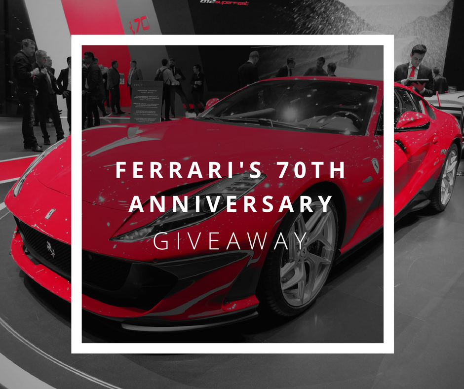 Ferarris 70th anniversary giveaway