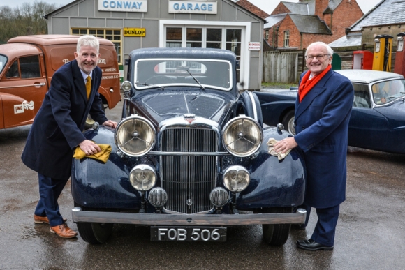 Alexander Patrick CBE with museum director Lowell William