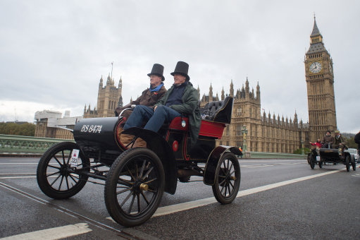 The London to Brighton Run begins in Greenwich Park