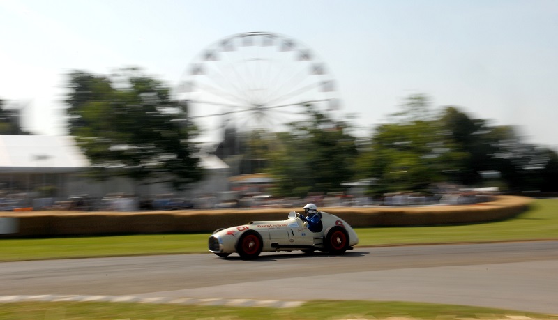 A historic F1 car at the Goodwood Festival of Speed