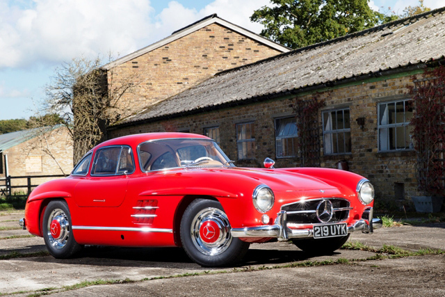 Red Mercedes 300 SL