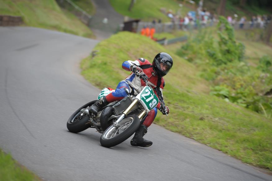 Glyn Poole won the National Hill Climb Association at Shelsley Walsh as a solo rider 