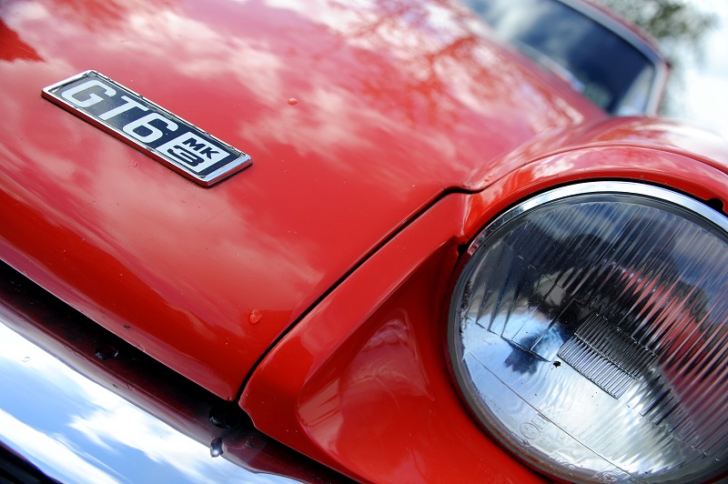 Closeup of Triumph Spitfire GT6