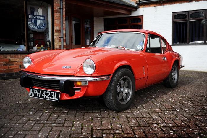 Red Triumph Spitfire GT6