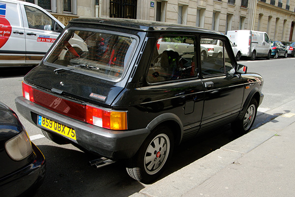 Black 1969 to 1986 Autobianchi A112 Abarth