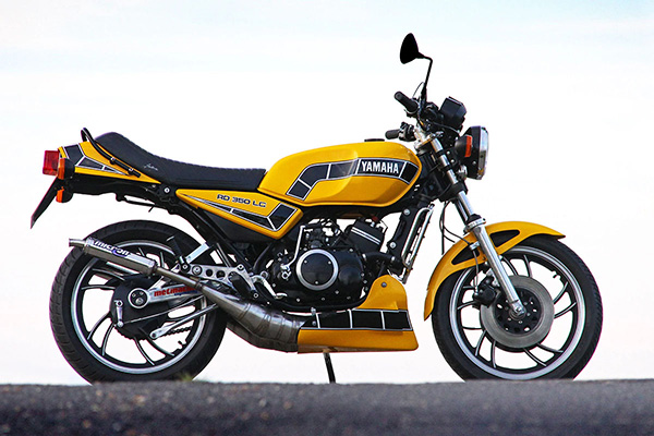 Black And Yellow Yamaha Rd350lc motorbike  Courtesy Silodrome