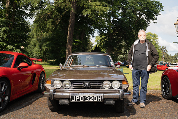 Mark With His Brown 1970 Triumph Stag
