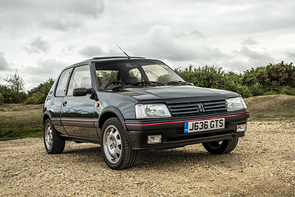 Black Peugeot 205 GTI