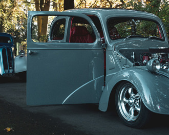 Metallic blue 1953 to 1962 Ford Popular