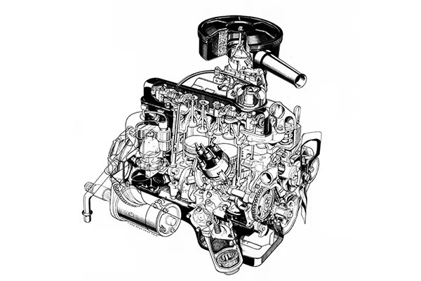 Illustration Of 1966 Kent 1300 Cc Engine