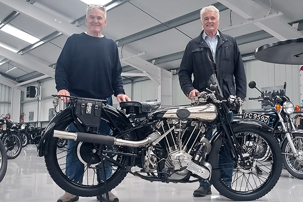 Robert Bentham and Steve Malone Turquoise 1969 to 1973 Honda SL350