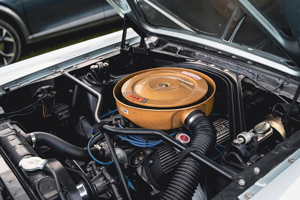 Engine Under The Bonnet Of A 1865 Ford Mustang Credit Classic Cars