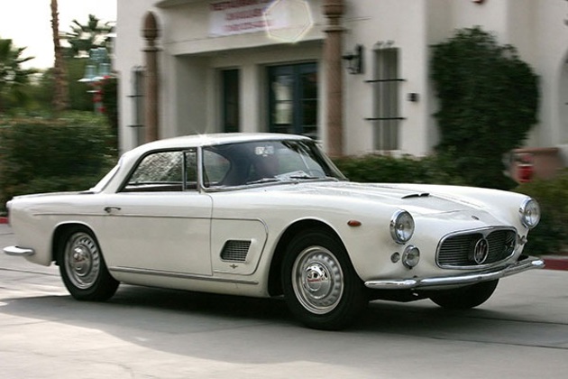 A white 1958 Maserati 3500 GT