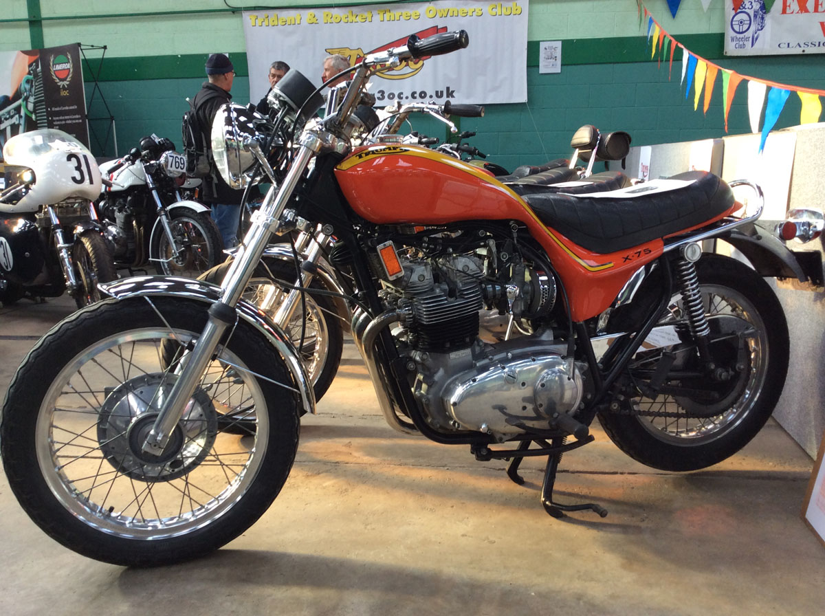 Triumph X-75 Hurricane in Aztec Red