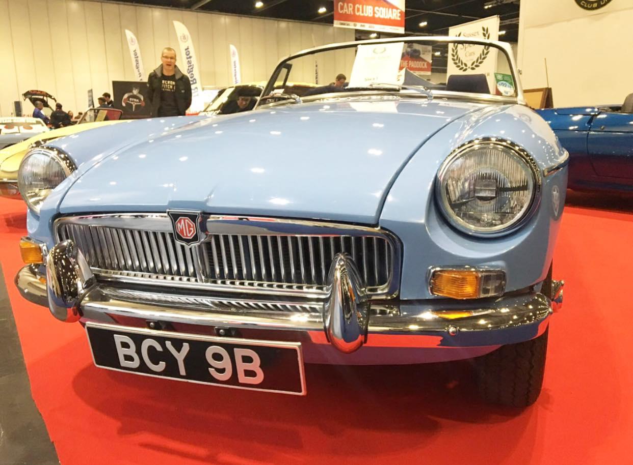 Blue MG MGB