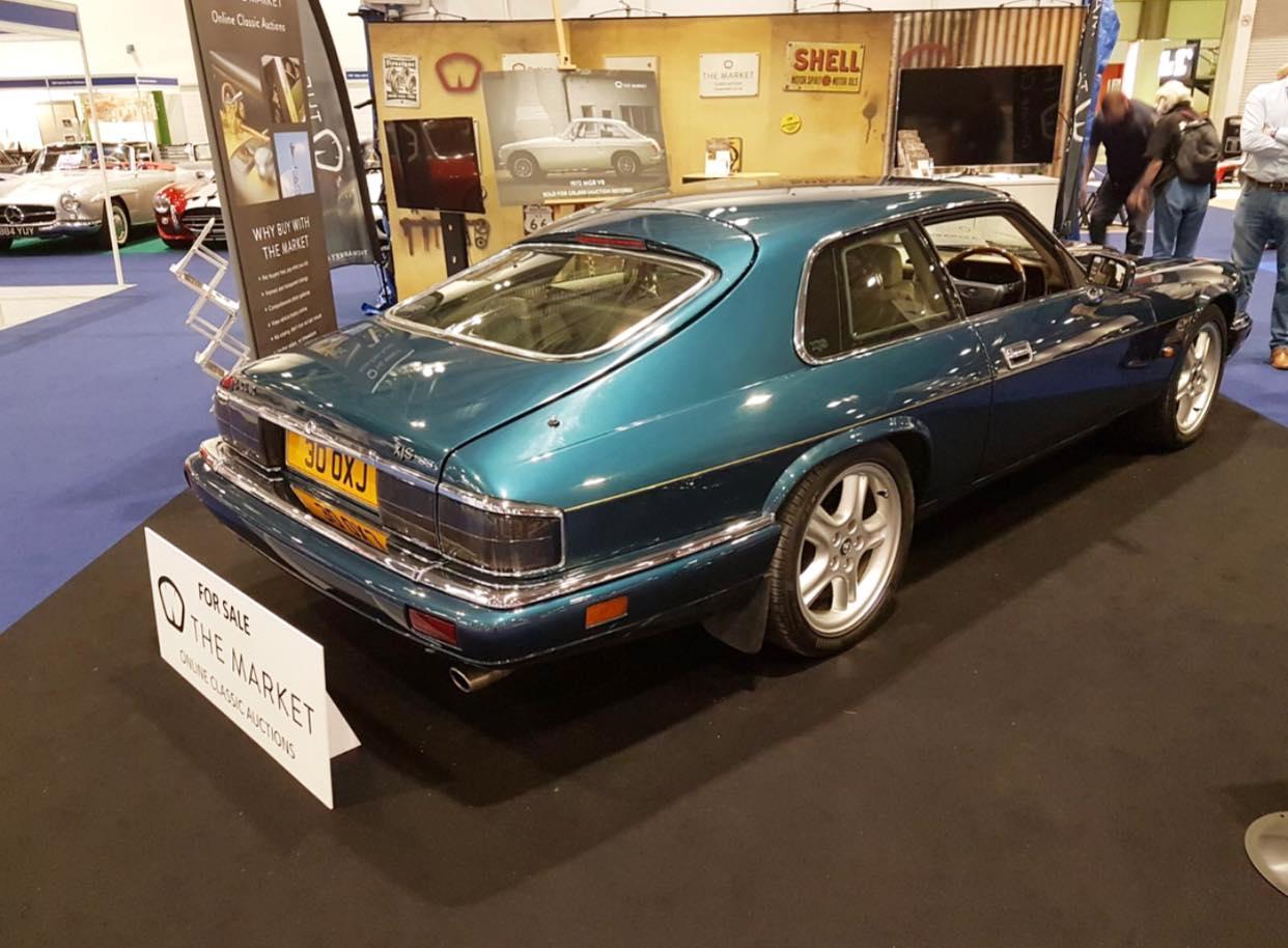 Classic blue Jaguar XJ