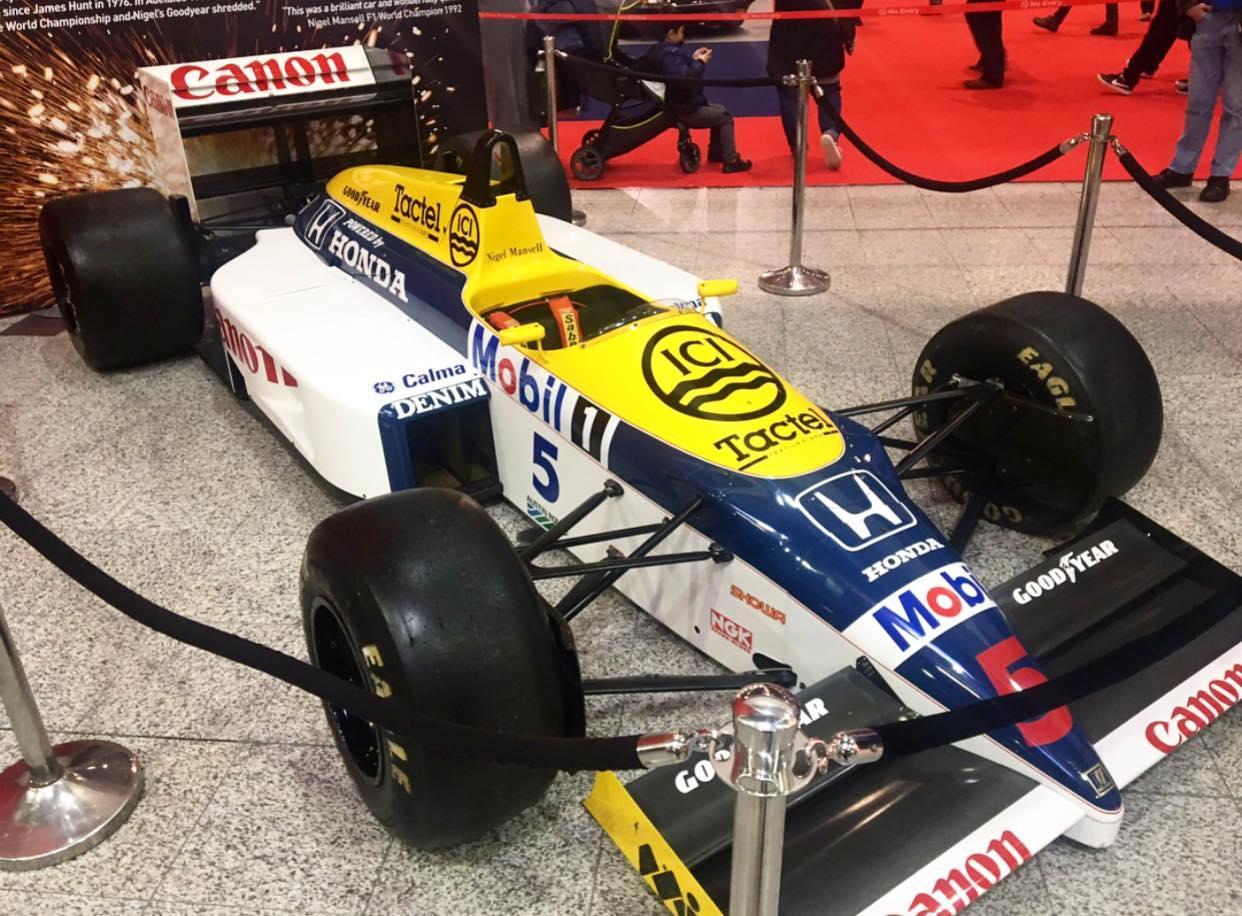 Formula 1 car at the London Classic Car Show 2018