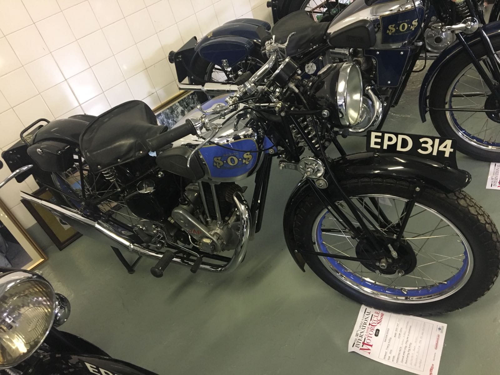 1936 SOS JAP OHV 250cc with an albion 4 speed gear box - the only one in existence