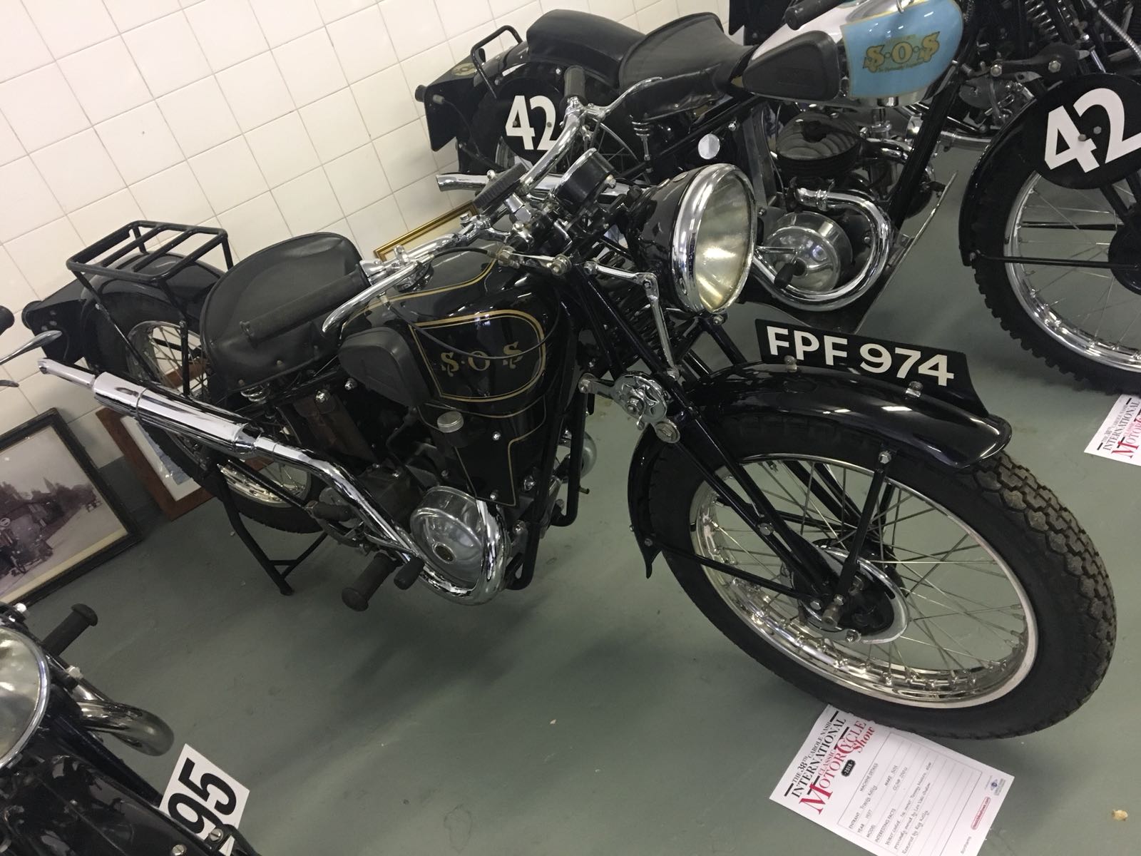 1937 SOS 250cc water cooled bike