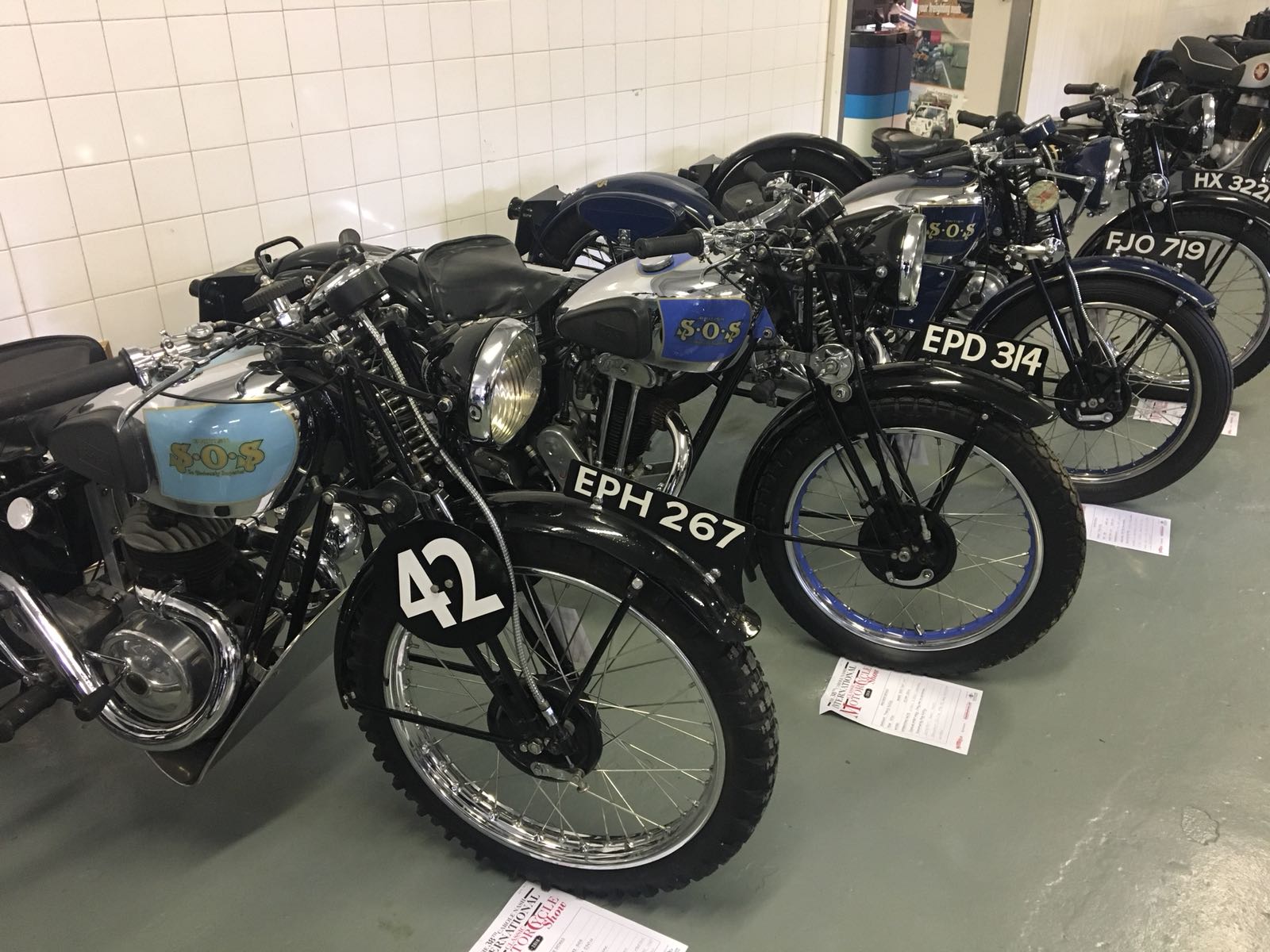 More bikes from the SOS collection in the VMCC hall