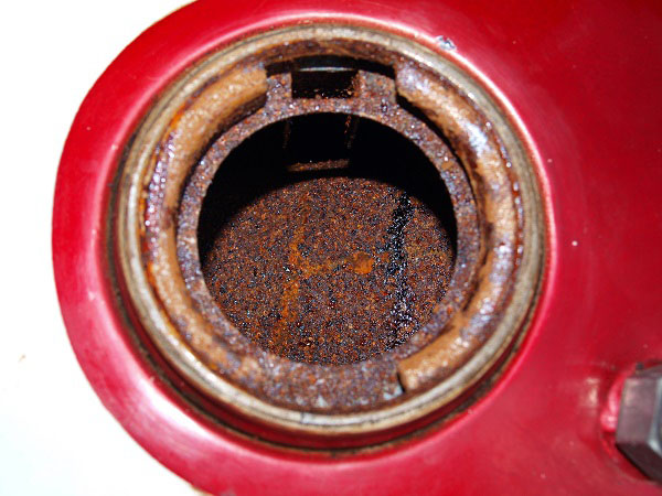 Another image of corrosion on a engine
