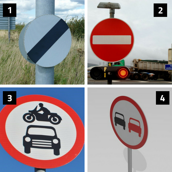 Highway code signs