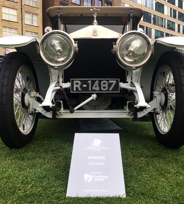 Winner of the Icons Class - Rolls-Royce Silver Ghost