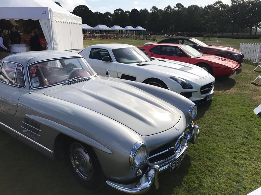 Line-Up of Cars on Display
