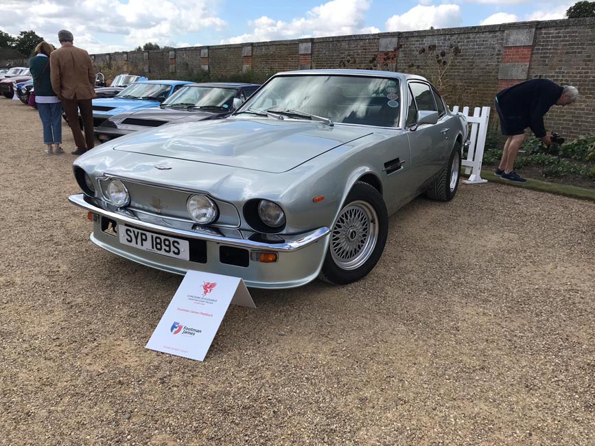 Silver Aston Martin Vantage