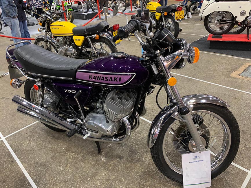 Purple Kawasaki 750