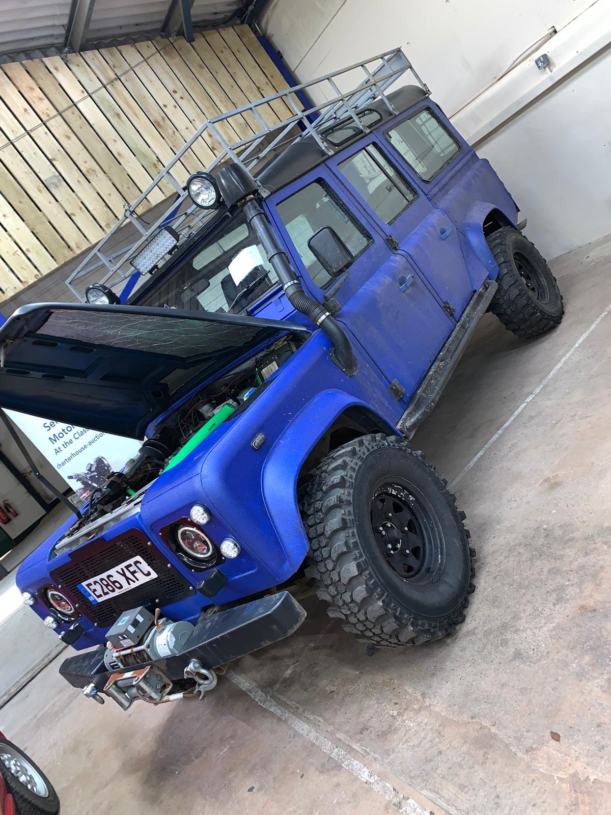 1988 Blue Land Rover