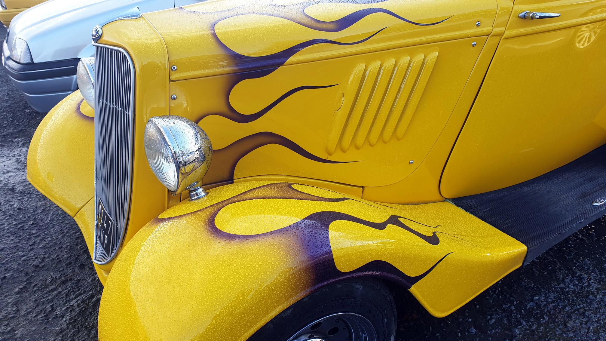 Yellow painted Hot Rod