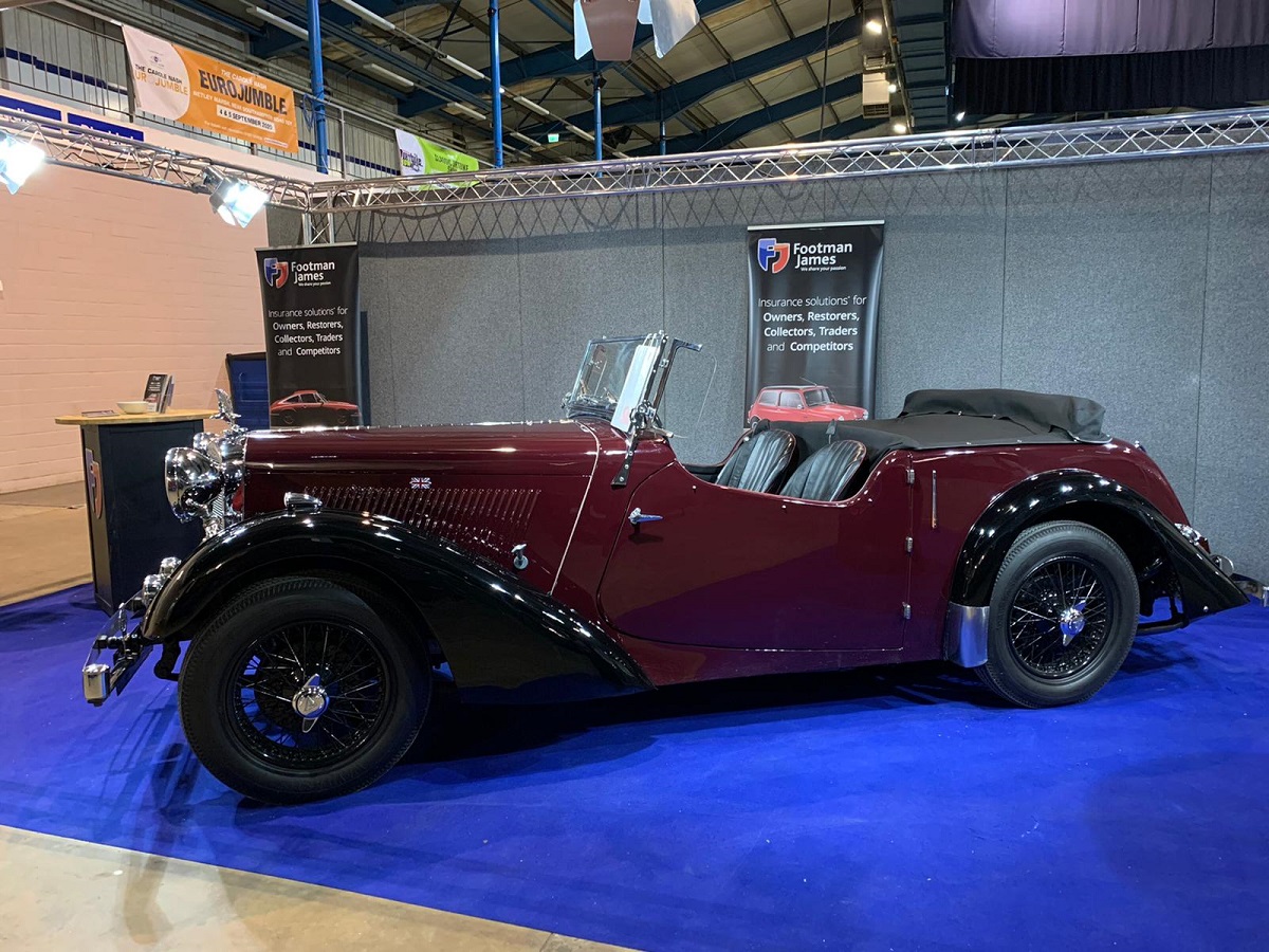 Side view of the 1938 Alvis 12/70 Anderson Tourer