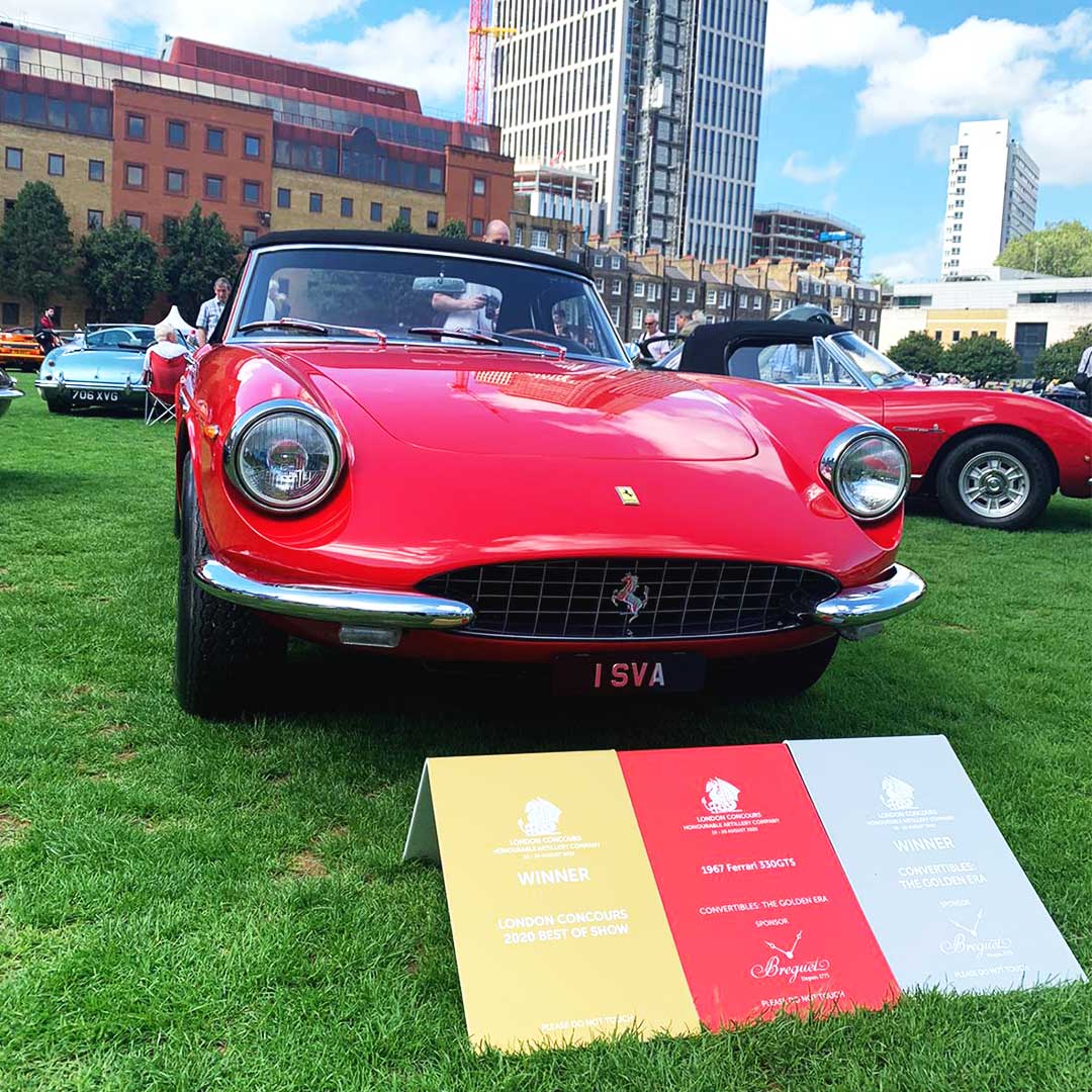 1967 Ferrari 330GTS - Winner Best In Show and Convertibles The Golden Era