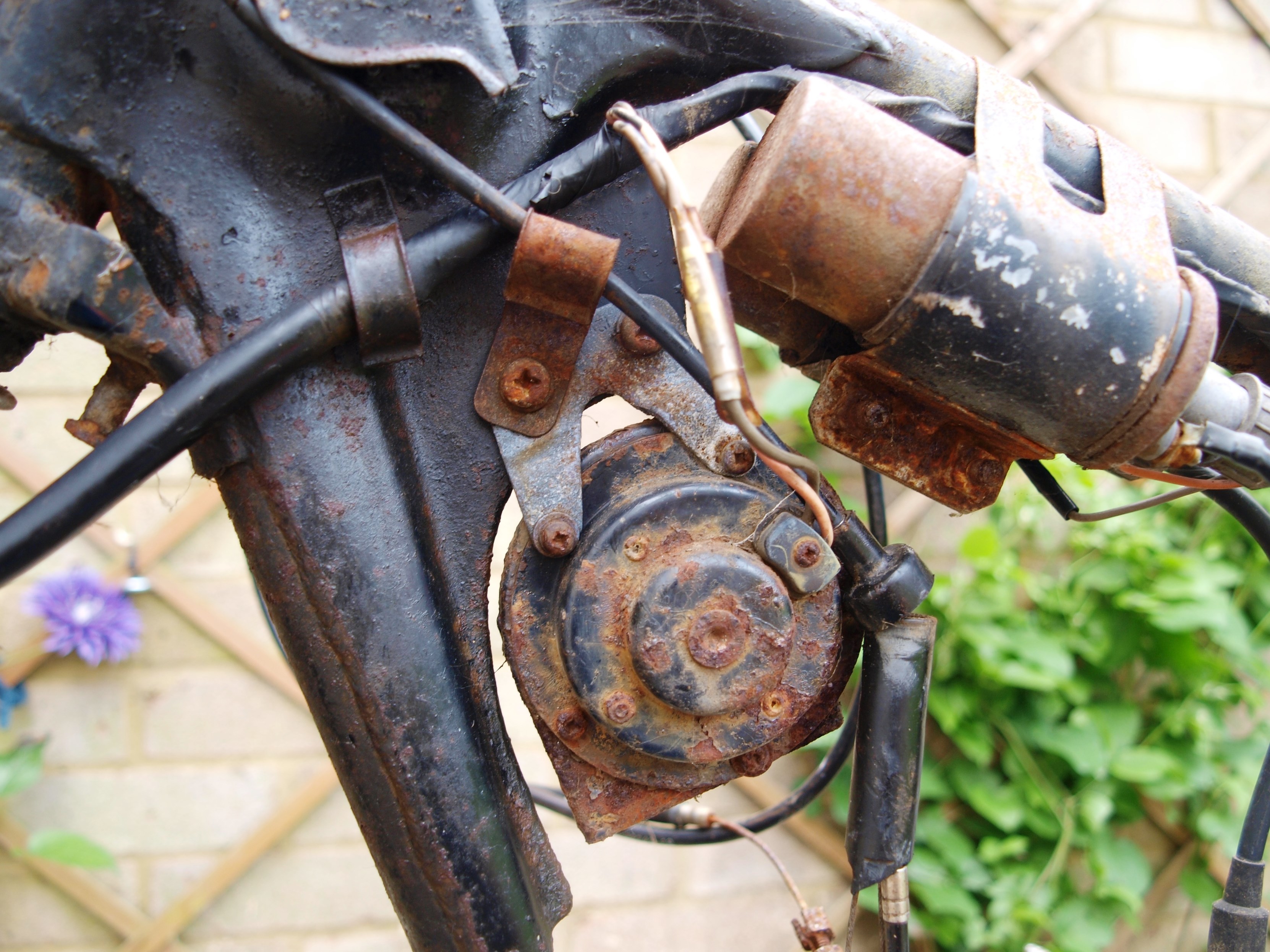 Disassembling a bike step 8