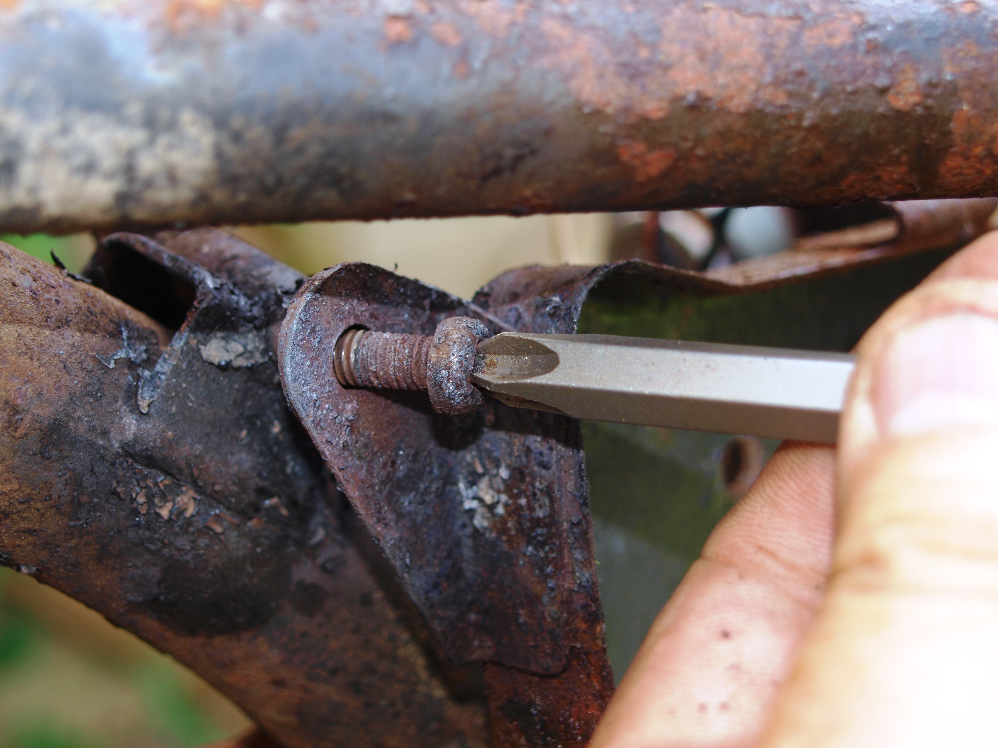 Disassembling a bike step 12