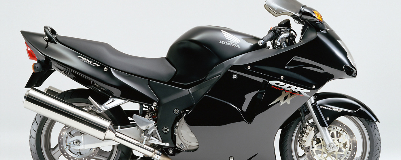Honda CBR1100XX Super Blackbird sports touring motorcycle.