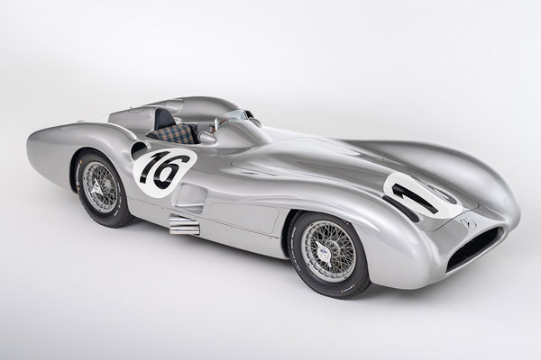 Monochrome Silver Mercedes Benz 300 Slr W196s Stromlinienwagen