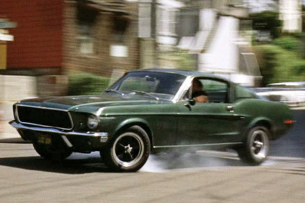 Dark Green 1968 Ford Mustang GT 390 Fastback in the film Bullitt