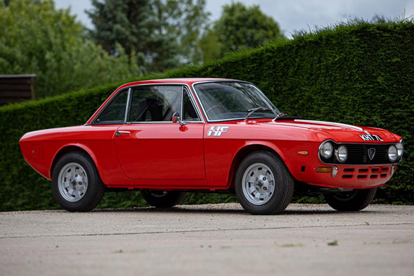 Red 1972 Lancia Fulvia HF
