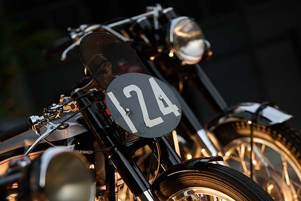 Close Up Of Seat Rear Wheel And Numberplate Of A Norton Motorbike