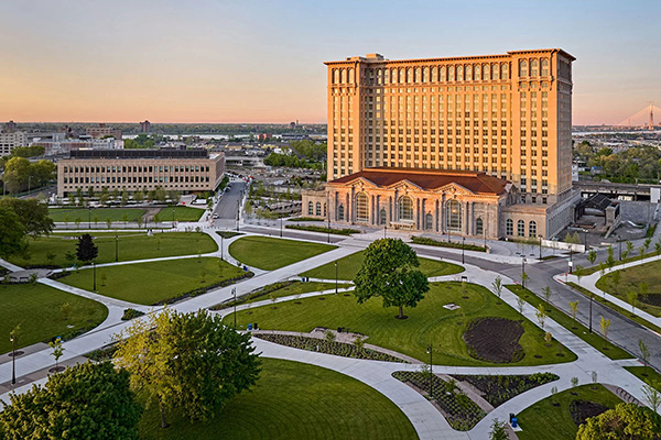 Ford Renovation Of Beaux Arts Tower Block Michigan Central Station In Detroit