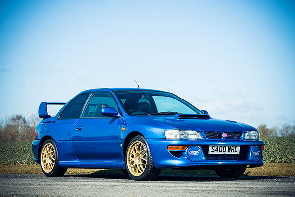 Metallic Blue 1998 Subaru Impreza 22B Courtesy Iconic Auctioneers