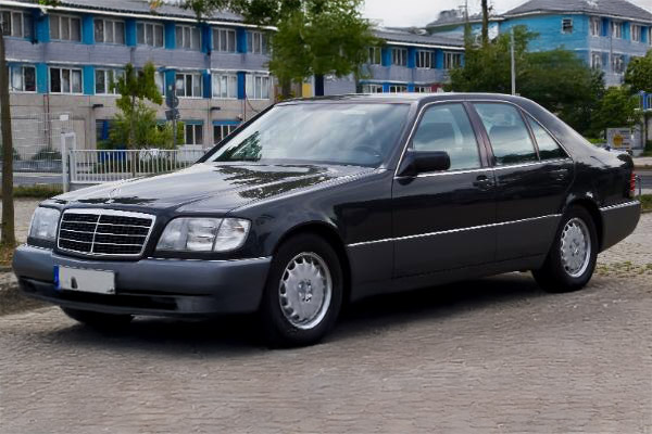 Black 1991 98 Mercedes Benz W140 S Class