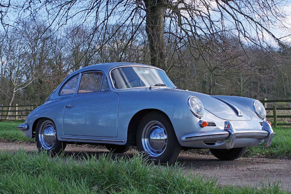 Metallic Baby Blue 1962 Porsche 356 B T6 Super Coupe
