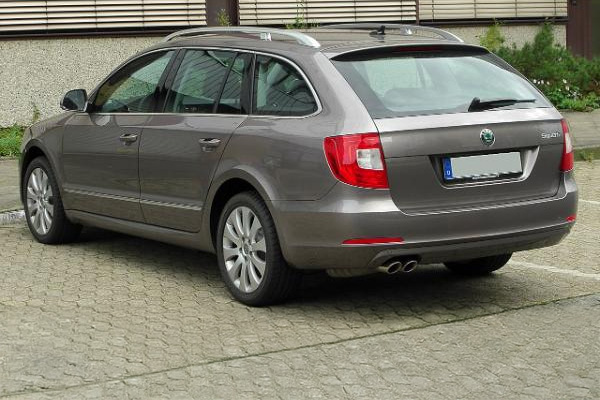 Grey 2008 to 2015 Skoda Superb Combi Estate