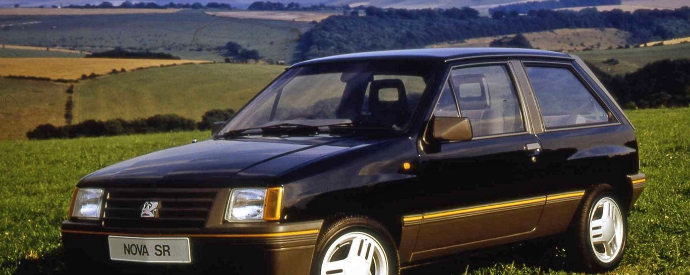 A black Vauxhall Nova